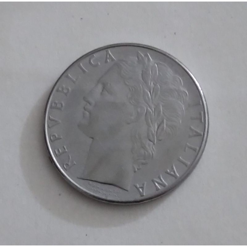Uang Koin Kuno Luar Negeri 100 Lira Italia tahun 1980