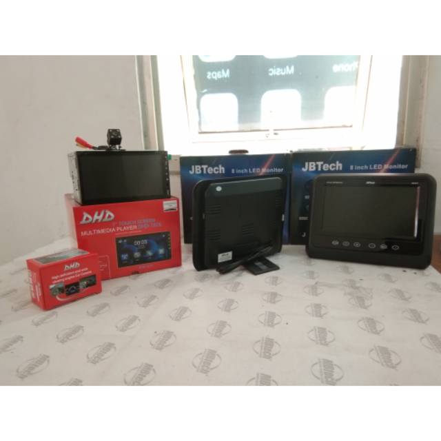 Paket tv mobil dan headrest murah