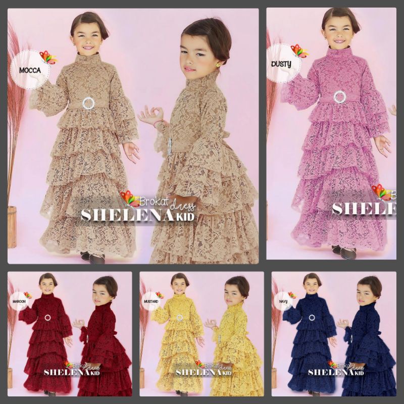 MAXY SHELENA KID FASHION MUSLIM PAKAIAN ANAK PEREMPUAN BRUKAT FURING JCHM