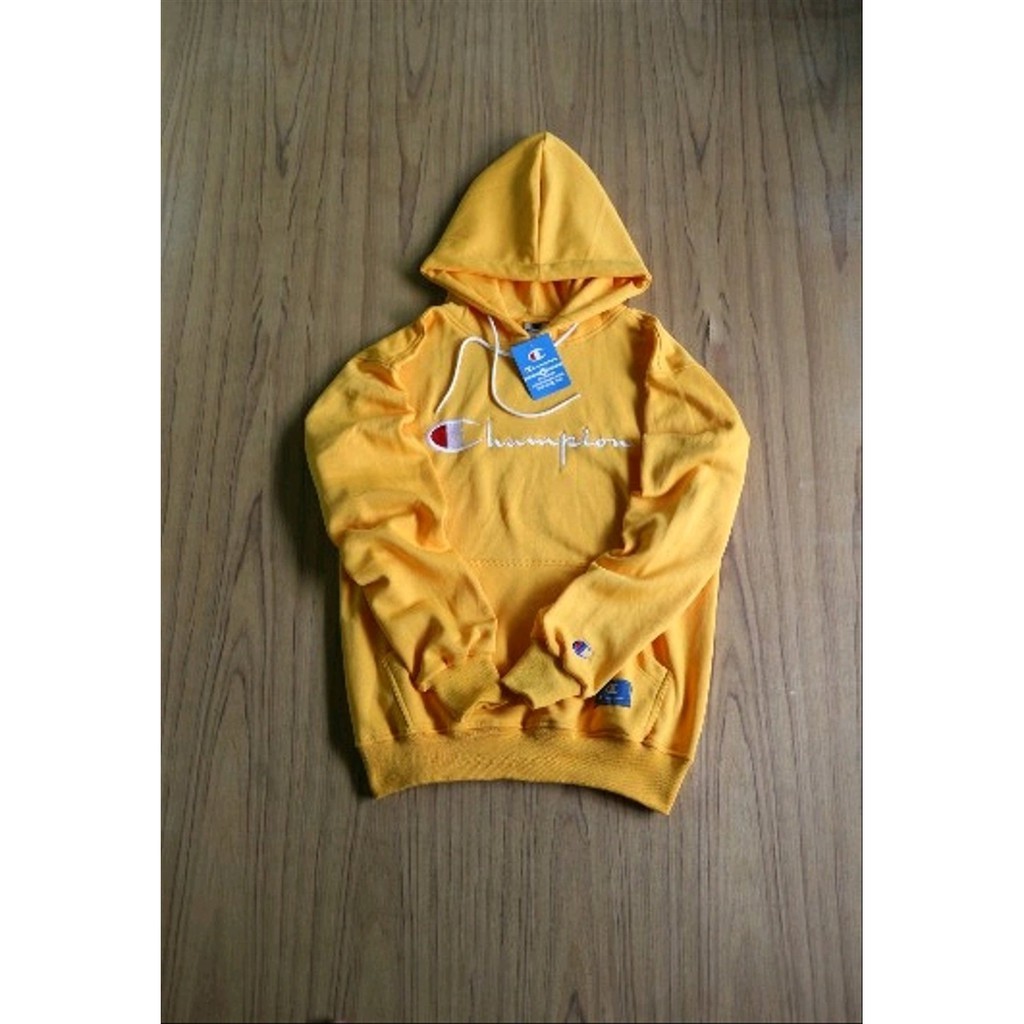 Hoodie Sweater Champion bordir pria/wanita