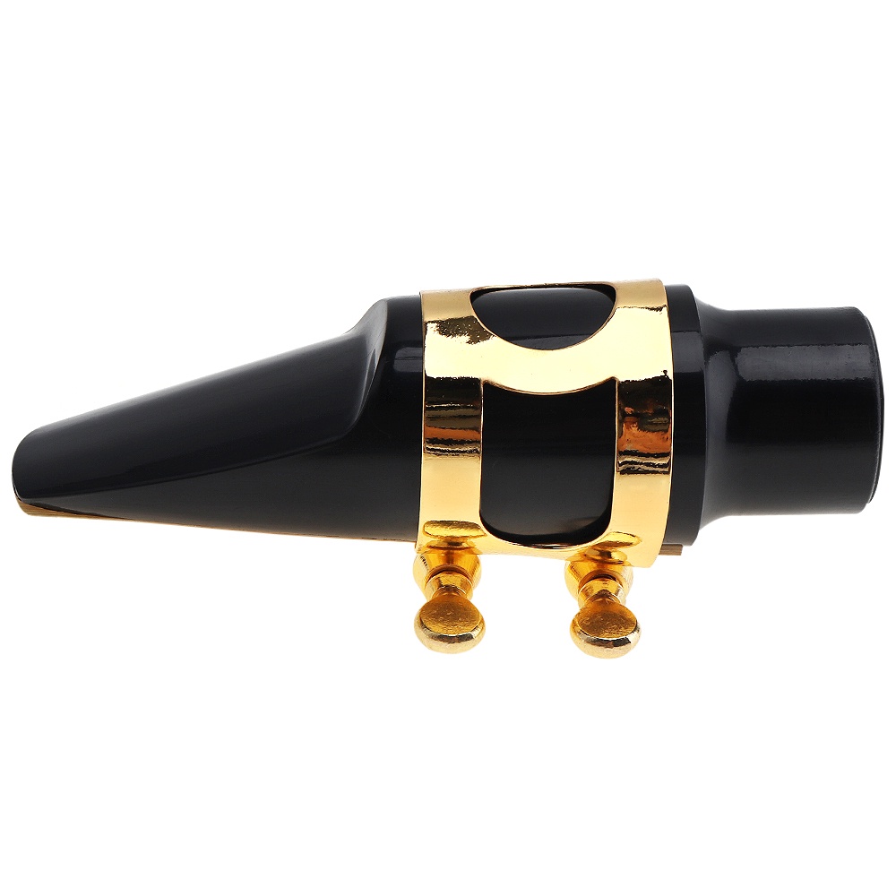 Corong Alto Saxophone Dengan Ligature Dan Topi Hitam