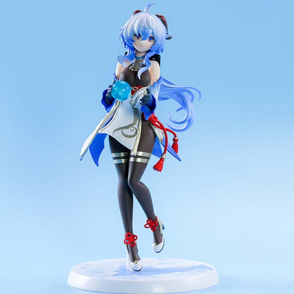 Lanfy Genshin Impact Figure Mainan Model Patung Paimon Keqing Ganyu Dekorasi Desktop Model Anime Mainan Koleksi Figure Klee Hibana Action Figure