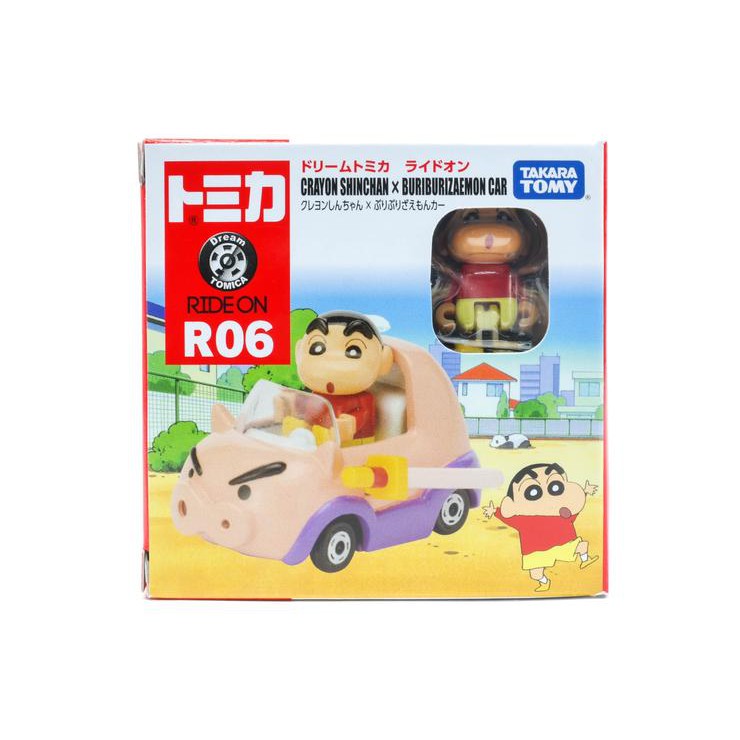 Tomica Dream Ride On R06 CRAYON SHINCHAN BURIBURIZAEMON CAR mainan sincan