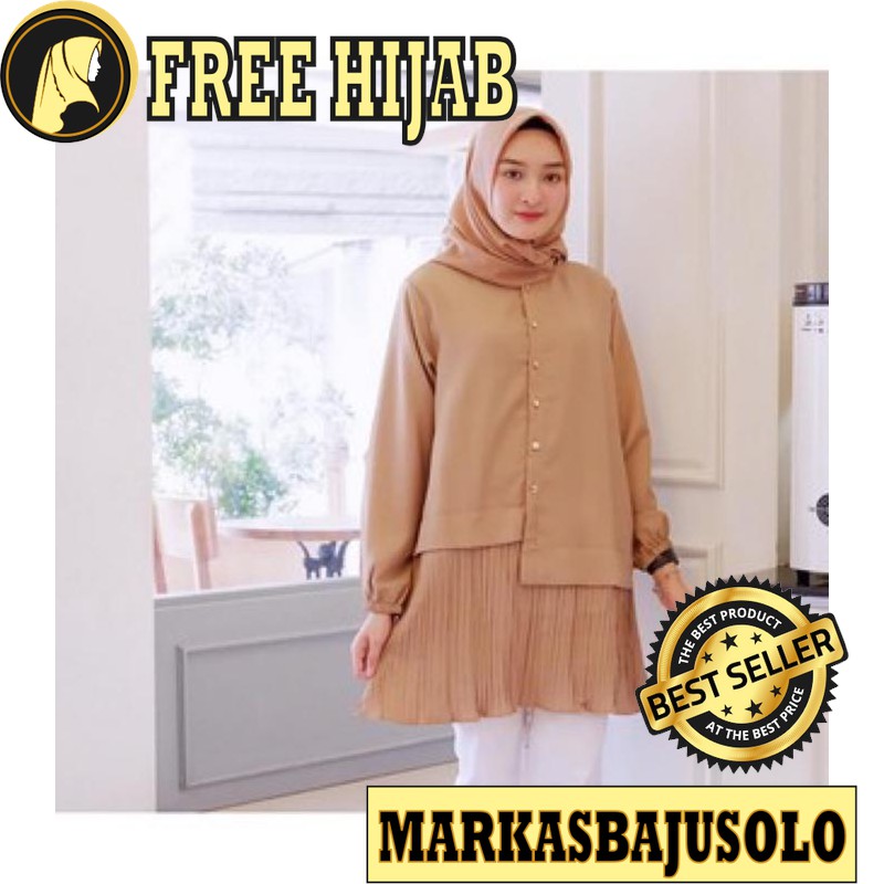TUNIK DESTA PLISKET MOSCREPE PREMIUM / TUNIK  BUSUI  BATIK PLISKET JUMBO KAOS MURAH