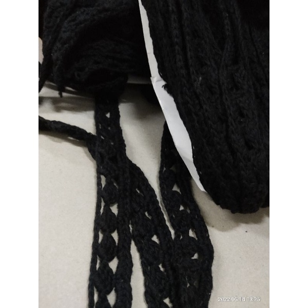 Renda bordir renda rajut renda hitam