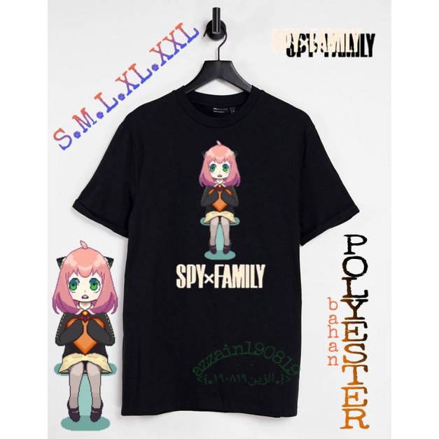 kaos Anya forger/kaos anak anya forger/kaos anya forger unisex cowo/cewe/pashion laki-laki perempuan