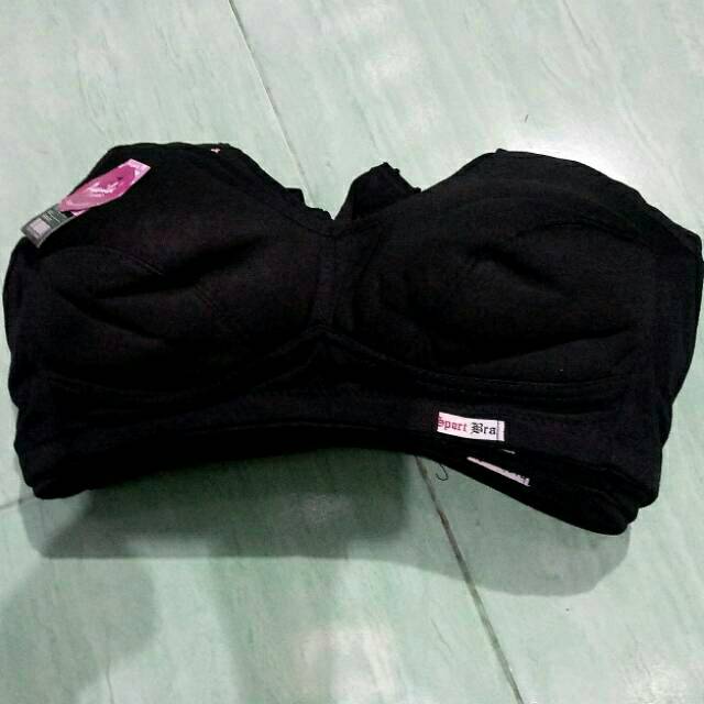 Bra BH Wanita Super Jumbo tanpa busa Sport Bra tebal murah adem size 44 &amp; 46