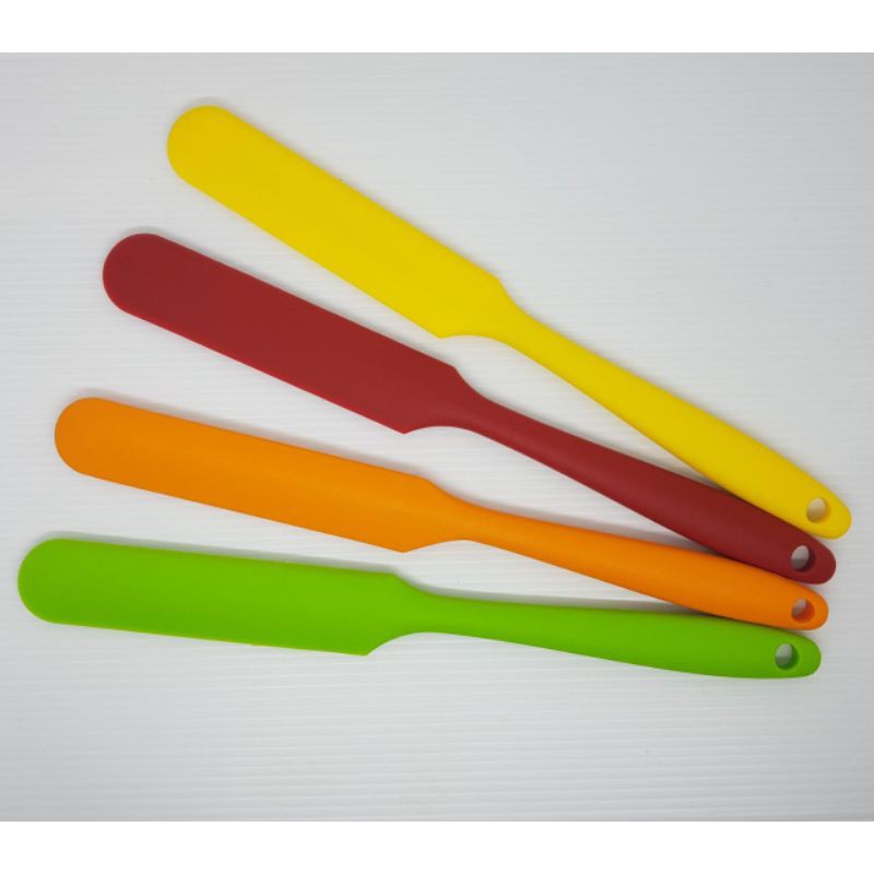 spatula oles selai butter scrapper 24 cm silicon rubber cake stripping silikon jar