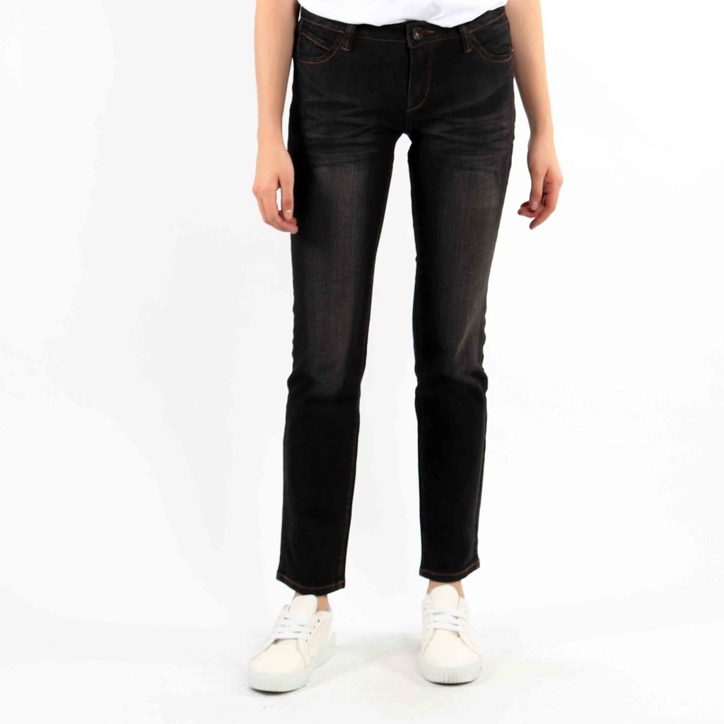  Celana  Jeans  Wanita Panjang Slim Fit High Waist City Jeans  