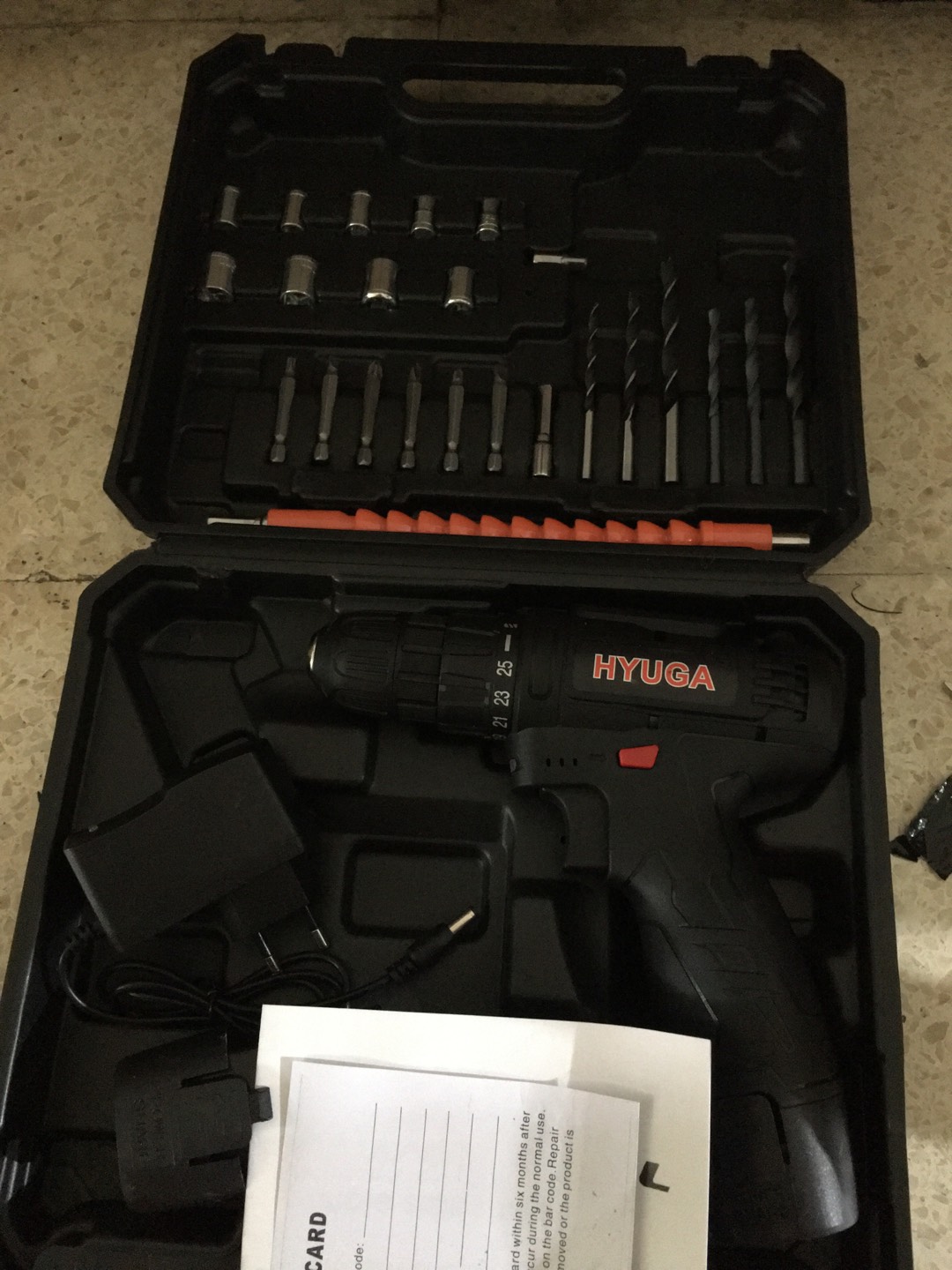 Bor Baterai Cordless Hyuga 13volt Tembok Besi Kayu Japan Tahan Panas Promo