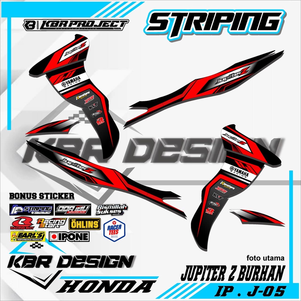 JUPITER Z BURHAN (COD) STICKER STRIPING MOTOR JUPITER Z BURHAN.05