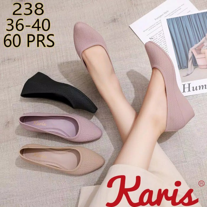 Sepatu Wedges Jelly Wanita Merk Karis 238