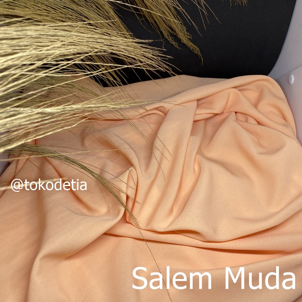 TERMURAH Kain Wolfis Grade A /  Wolpeach Premium /Wolvis Premium gamis tunik fashion-Salem muda