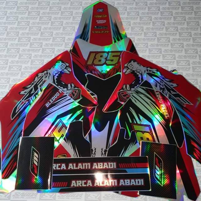 (COD) DECAL STIKER CROME HOLOGRAM CRF KLX KTM KLX L GORDON