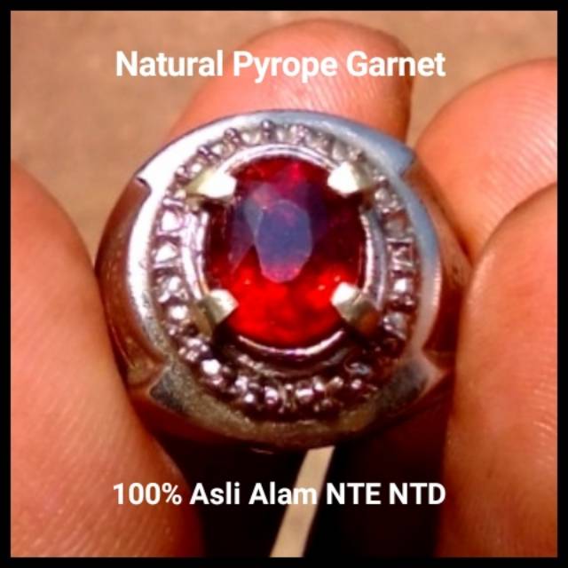 Batu Permata Garnet Natural Red Garnet Ceylon 100% Original