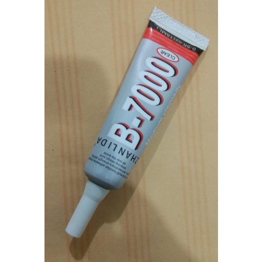

Lem LCD / lem touch screen ZHALINDA B-7000 15ml (clear/bening) dan HITAM T-7000