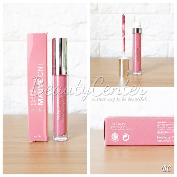 Wardah Exclusive Matte Lip Cream Original No.9 (Mauve On)