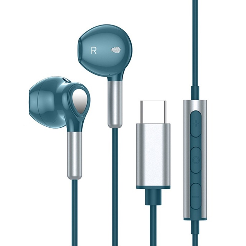 Zzz Earphone In Ear Stereo Deep Bass Kabel Usb Tipe C Dengan Mic Kontrol Volume