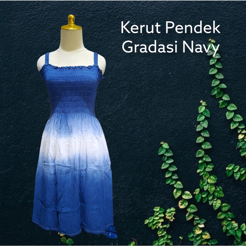 DRESS KERUT PENDEK WANITA KATUN RAYON