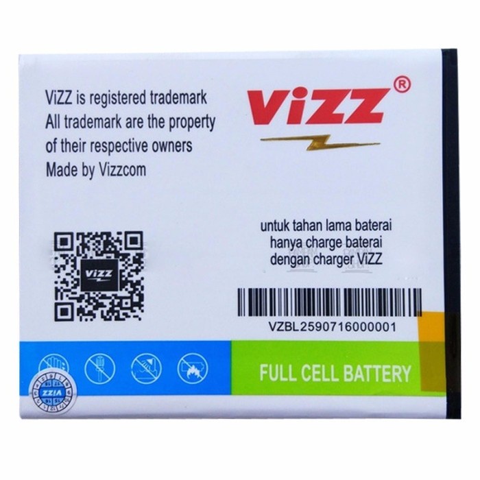 Vizz Batre Baterai Vizz Smartfren Andromax U Max-U Platinum 3200 MAH BATRE ANDROMAX U VIZZ BATRE