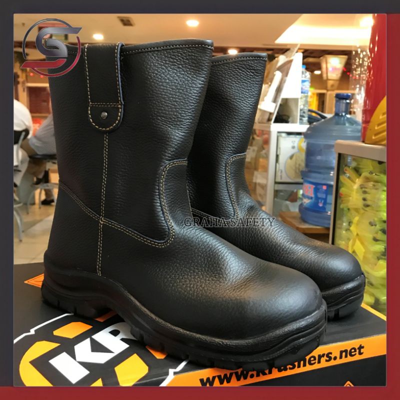 Sepatu Safety Krushers Texas Black Original / Safety Shoes Krushers Texas Black