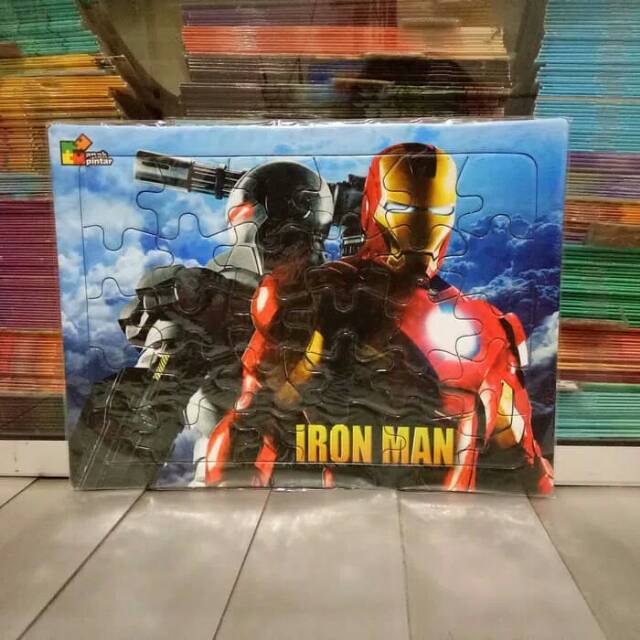 Puzzle Puzle Pazel IRON MAN belajar mengasah otak anak