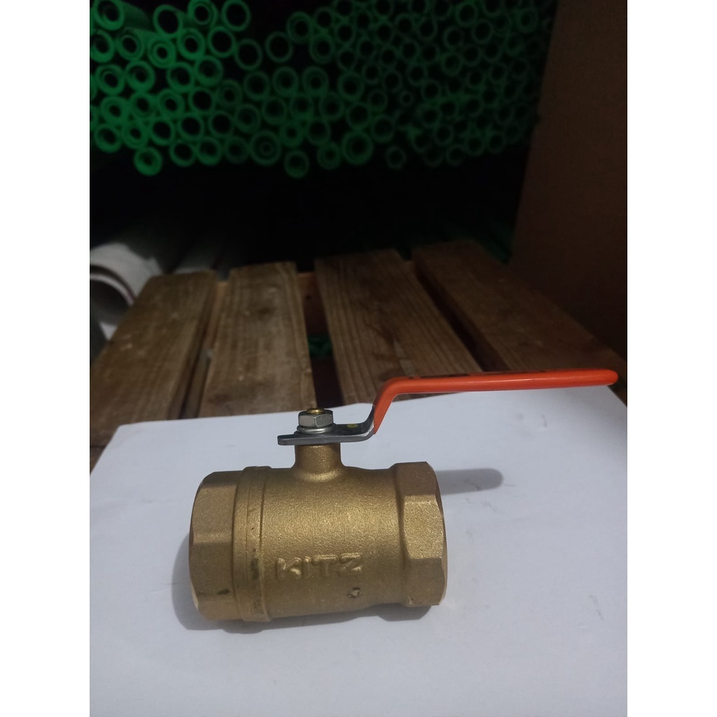 Ball Valve Kitz Kuningan 1" / Stop Kran Kuningan 1 Inch / Ball Valve Kuningan 1 Inch Kitz