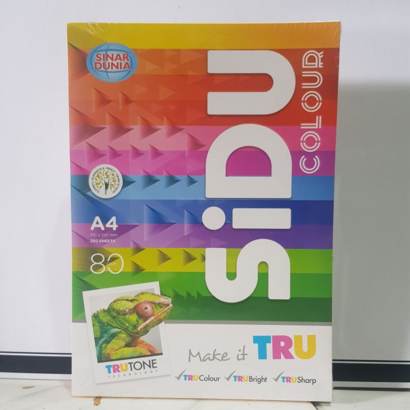 

KERTAS HVS WARNA RAINBOW A4