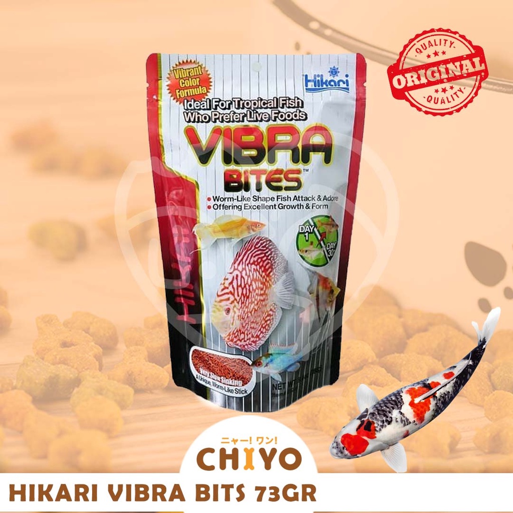 HIKARI VIBRA BITES 73GR / 280GR [ MAKANAN IKAN ]