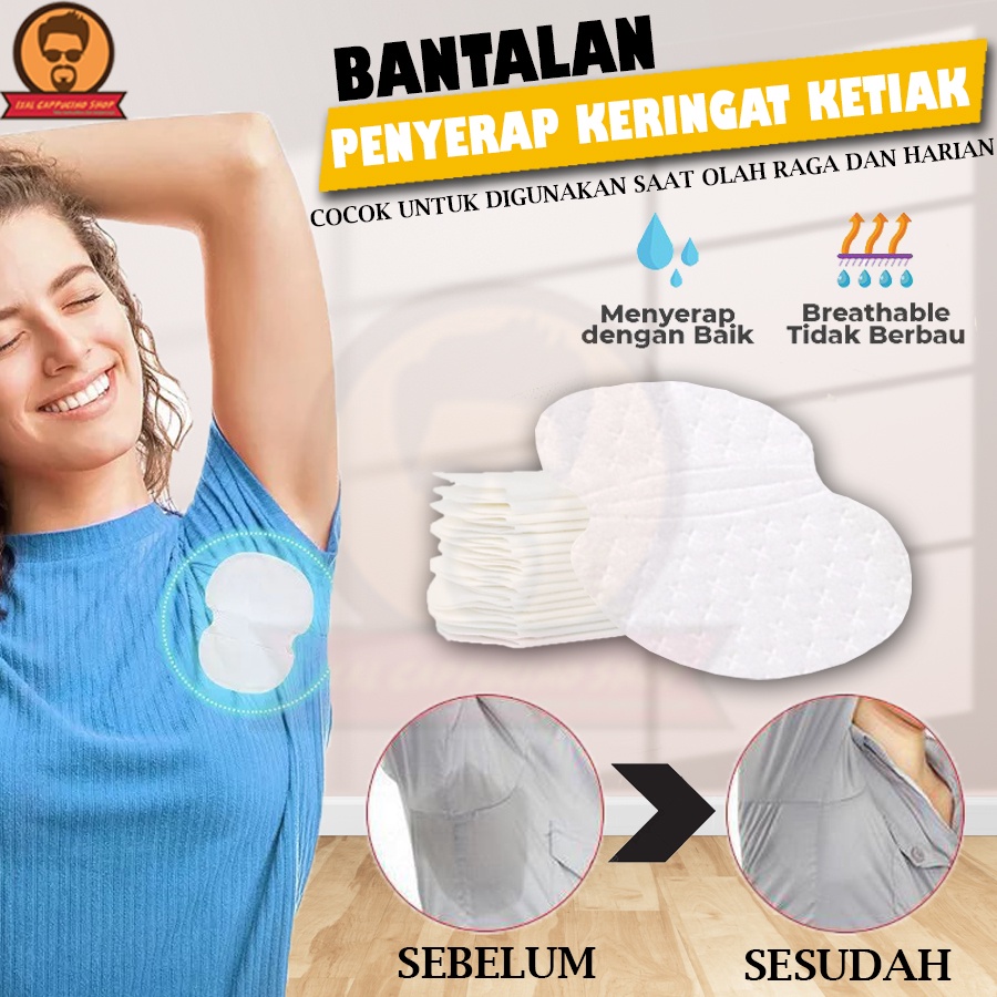 Bantalan Penyerap Keringat Ketiak Pad Ketiak Anti Basah keringat Sekali Pakai