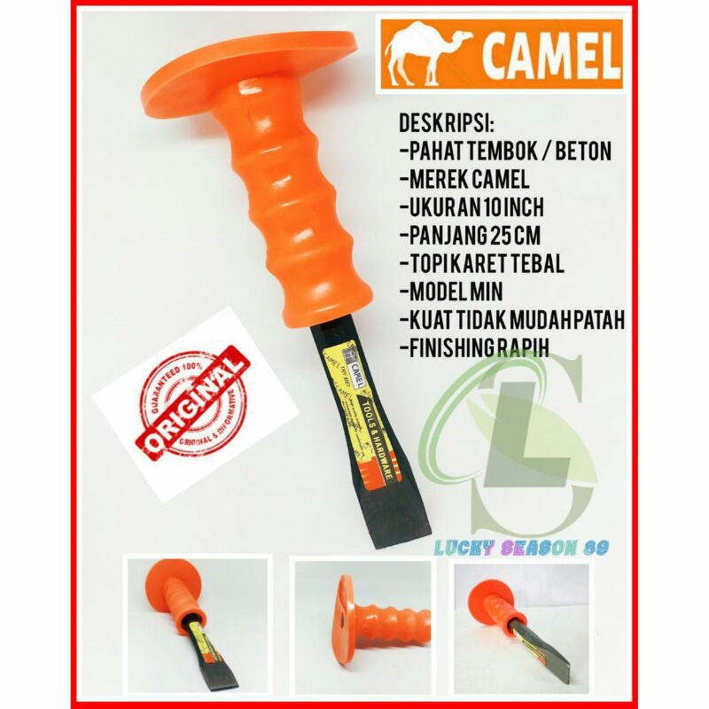 Pahat Beton Camel 10&quot;inch 25cm/Pahat Tembo/Pahat Beton Baja Murah Bagus