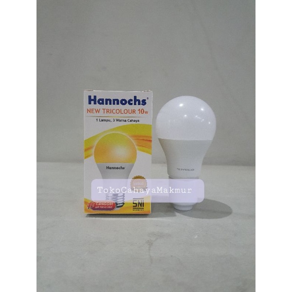 Lampu Led New Tricolour 10w 10watt - Lampu Led 3 Warna Cahaya Hannochs