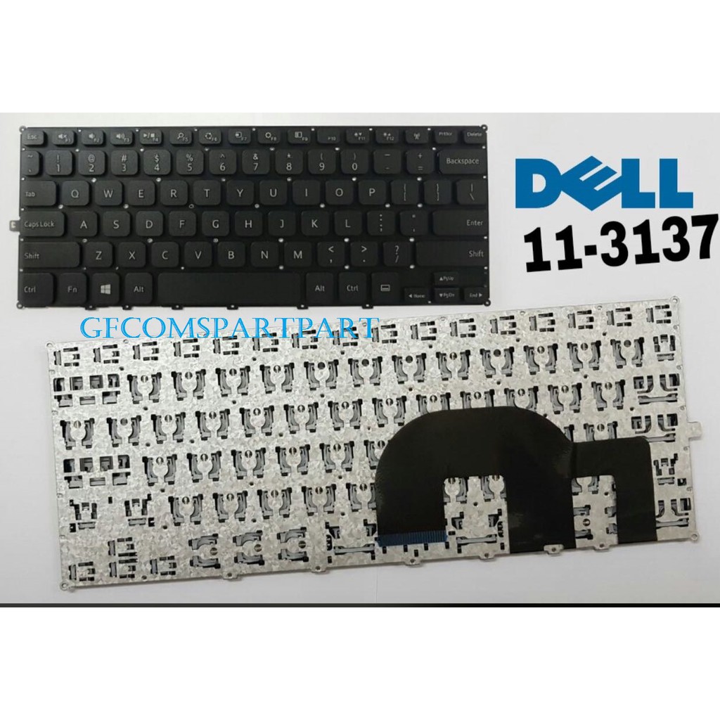 Keyboard Laptop / Notebook Dell Inspiron 11-3000 Series, 11-3135, 11-3137, 11-3138 Hitam