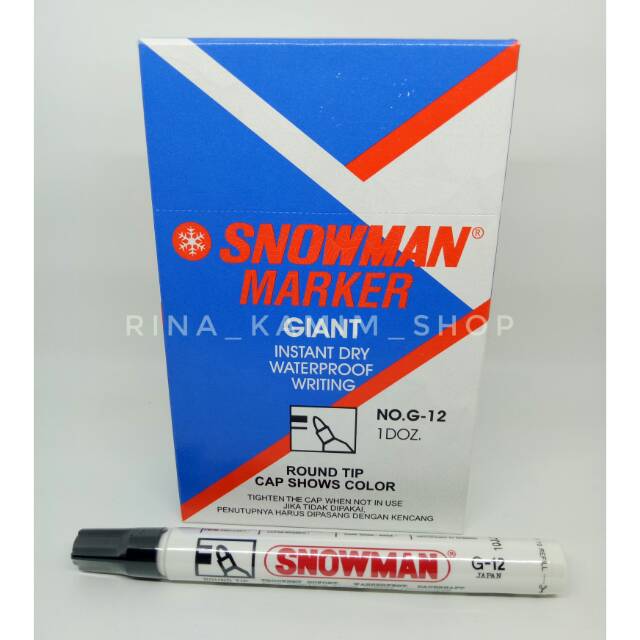 

Spidol Permanen Snowman/ Spidol besar/ Spidol Snowman no G-12