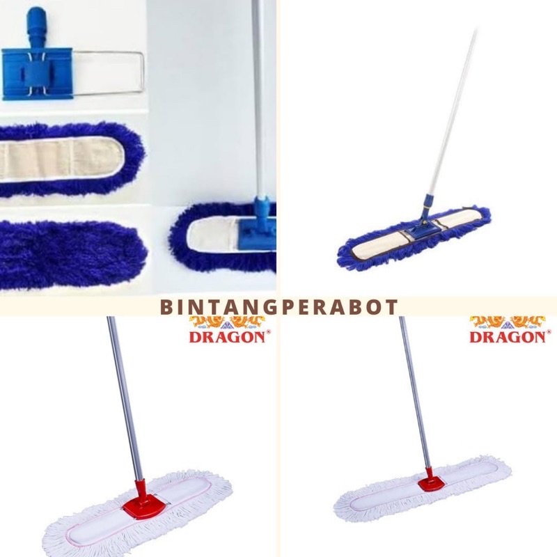 Mop Pel Lobby Duster Set 60-90 cm / Mop Pel Debu  / Kain Pel Lobby / Mop Pel Sapu Debu / Kain Pel La