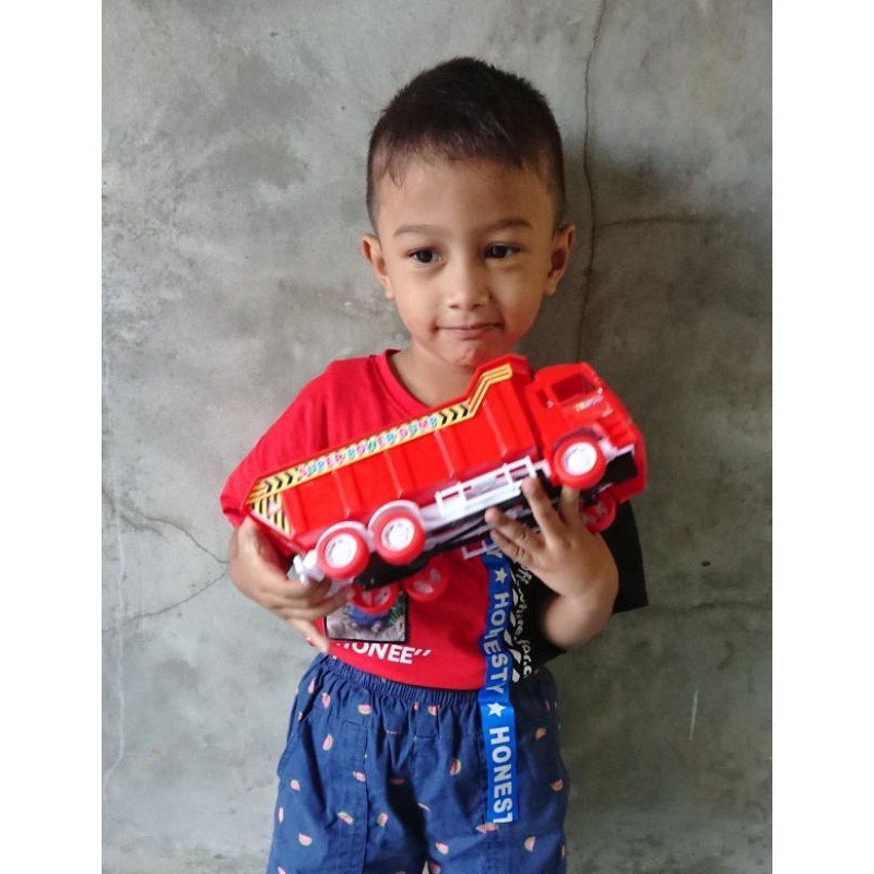 AJ Mainan Anak Truk Pasir/ Mainan Dump Truck/ Mainan Mobil Konstruksi/ Mainan Truk Jomplang ST 2037