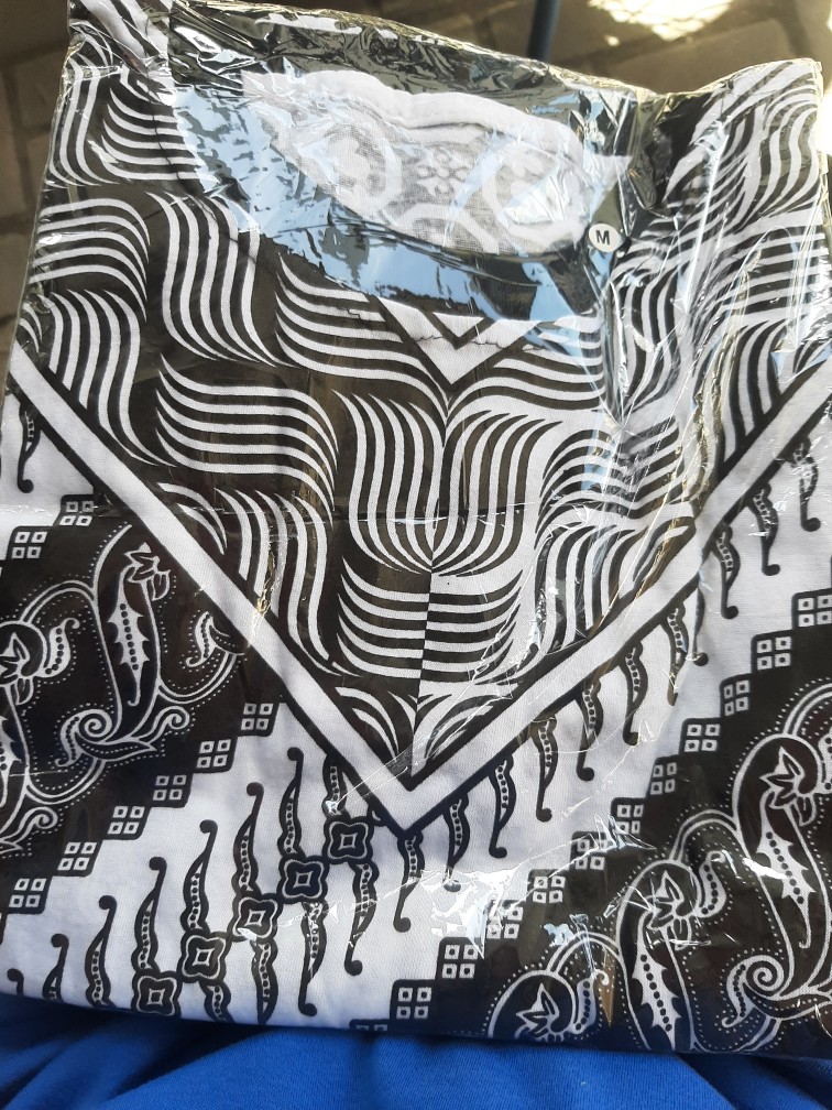 Kaos Batik Full Print Motif V|| Kaos Monocrom