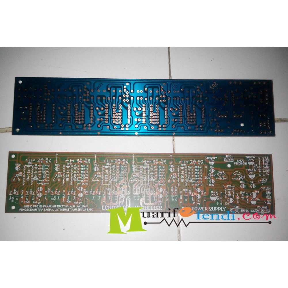 PCB Reverb Echo 5 x PT2399 Echo Cess