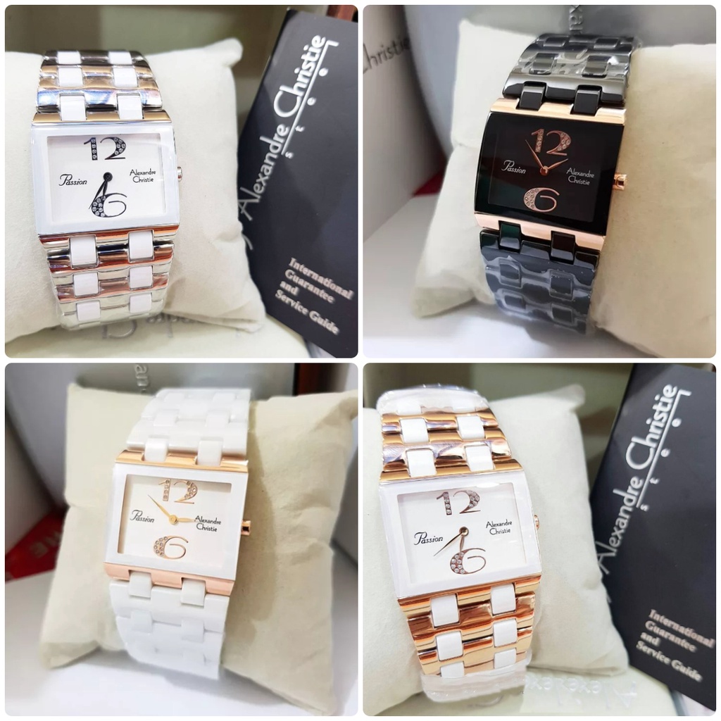 Jam Tangan Keramik Alexander Christie Wanita Ori AC 2881 AC2881 AC 2182 Pasion Ceramic Fashion Origi