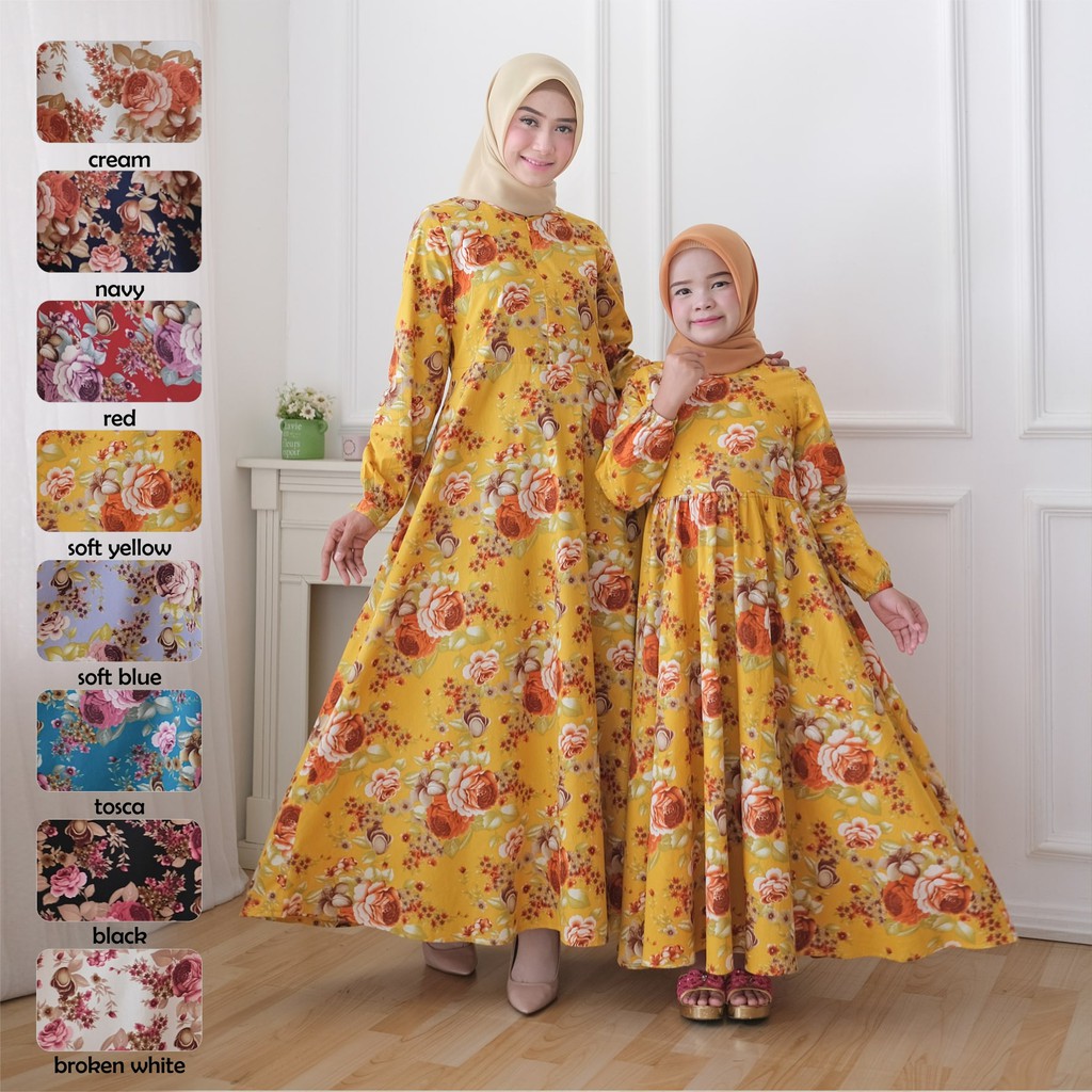 Gamis Dewasa Yisda Bahan Katun Jepang Grade A