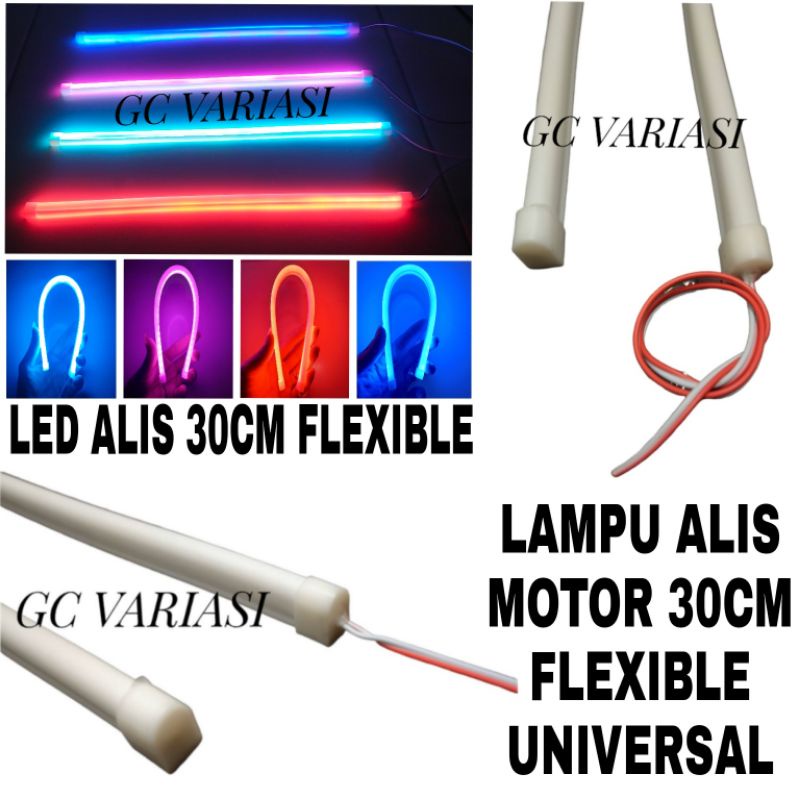 LAMPU ALIS DRL 30CM UNIVERSAL MOTOR/LAMPU ALIS MOTOR 30CM FLEXIBLE/LAMPU ALIS MOTOR FLEXIBLE 30CM/LA