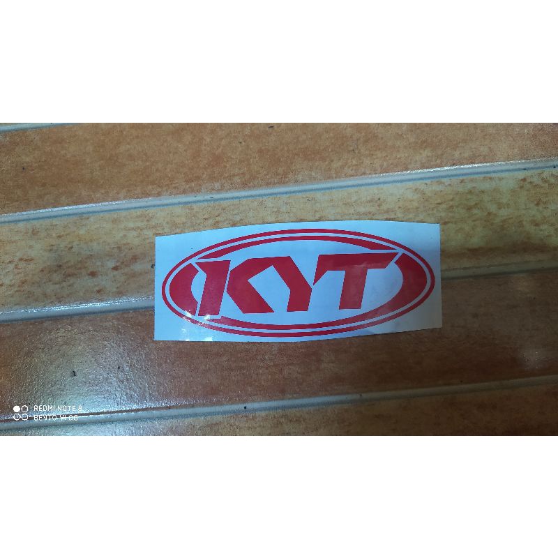 mall sticker repaint helm logo KYT