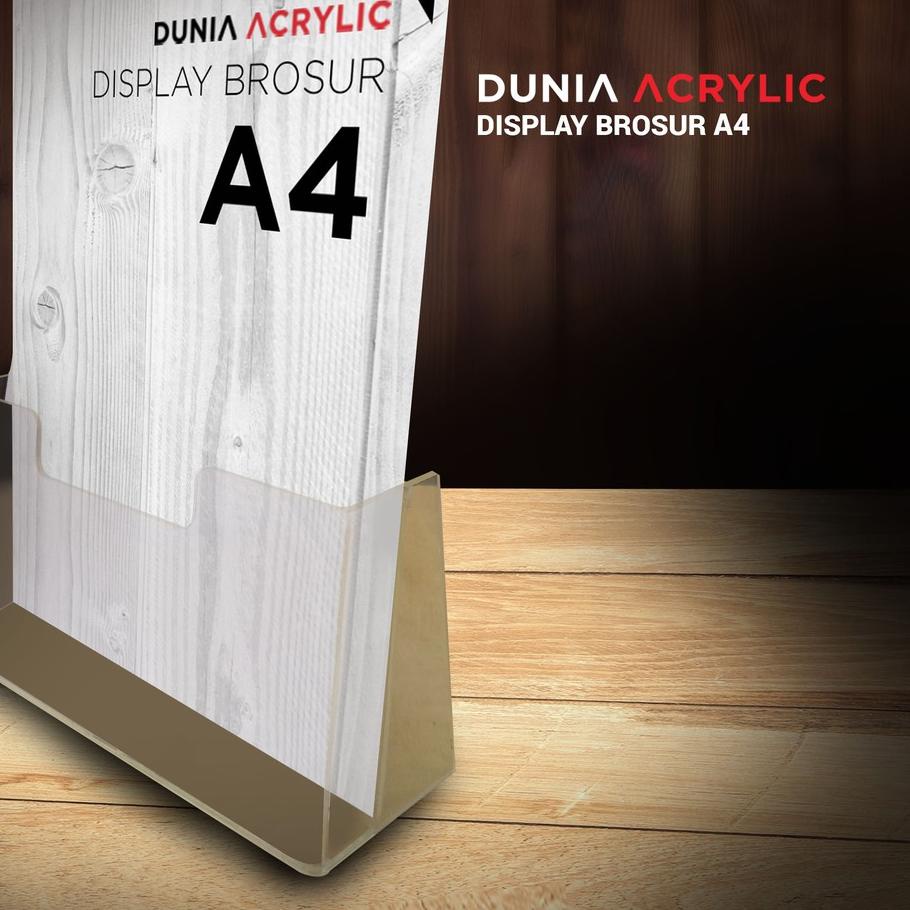 

Trendy TEMPAT BROSUR ACRYLIC A4 / DISPLAY BROSUR ACRYLIC / TEMPAT BROSUR AKRILIK / BROSUR HOLDER / AKRILIK