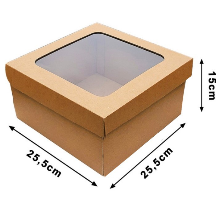 

Kotak Kardus Box Boks Tart Cake Kue Bolu 25x25x15cm