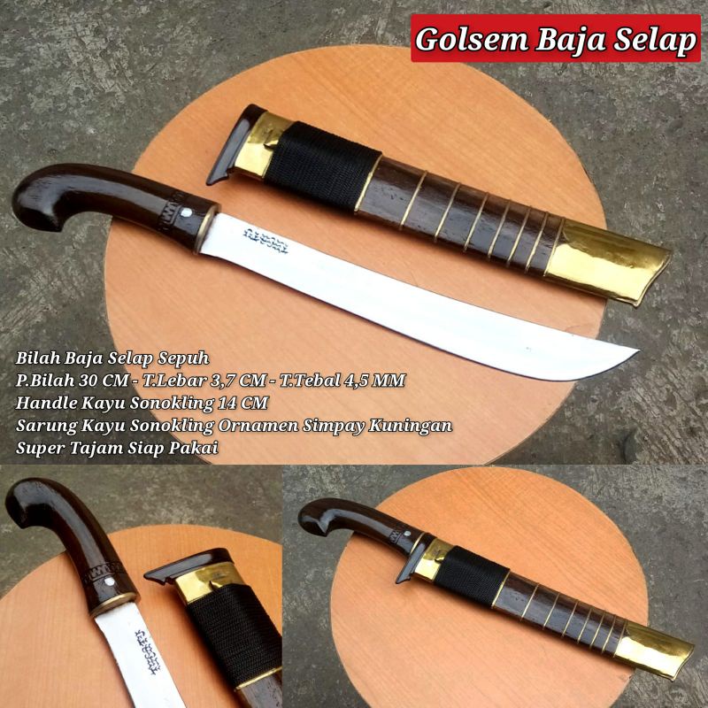 PISAU SEMBELIH GOLSEM BAJA SELAP SUPER TAJAM