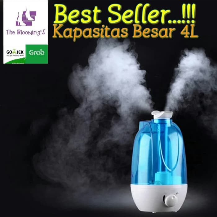 Dijual Air Humidifier / Pelembab Udara / Aromatherapi / Kapasitas 4l - Blue Diskon
