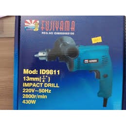 BOR TANGAN / BOR LISTRIK / Mesin Bor Electric Drill 13 Mm 9811 FUJIYAMA