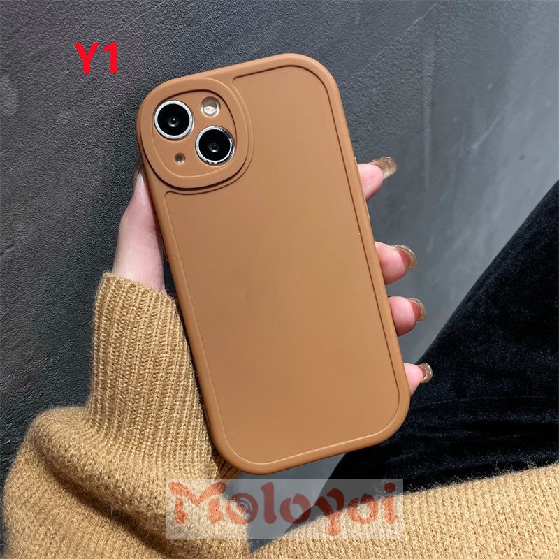 Soft Case Tpu Full Cover Lensa Elips Untuk iPhone XR 7 8 plus 11 13 12 pro max X XS SE 2020