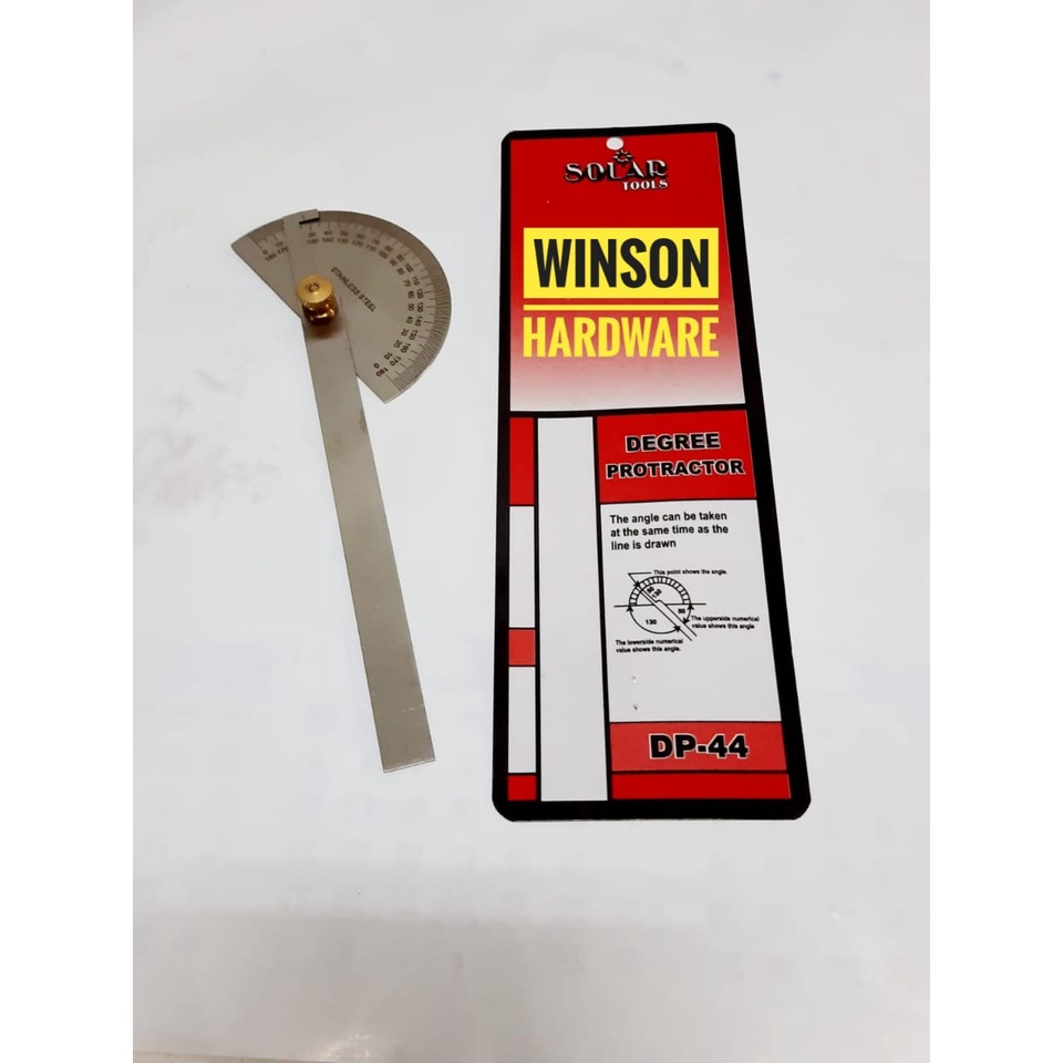 

Penggaris Busur Derajat 10cm SS Stainless Steel Protractor 180 Drajat