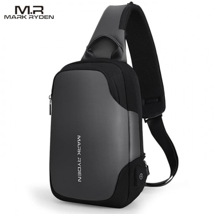 MARK RYDEN MR7056 - Casual Crossbody Chest Bag with USB Port Charging